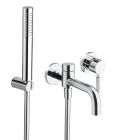 bain/douche triverde encastre avec collecteur chrome