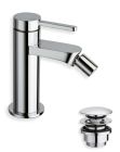 bidet unic avec vidage laiton up&down chrome