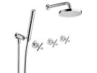 Melangeur de douche EXECUTIVE encastre 2 sorties - chrome