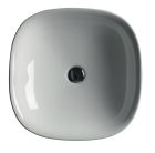 lavabo ceramique wild 45-45-10 cm a encastrer blanc brillant