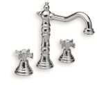 lavabo chambord 3 trous bec potence chrome +vidage