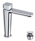 Mitigeur de lavabo mi haut KING avec vidage up down - chrome