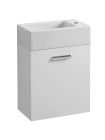 meuble lave mains mini 25/45/60 cm blanc structure ouverture droite