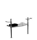 pieds colonnes laiton pour lavabo wpg10509 chrome