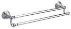 porte serviettes double 60cm museo chrome