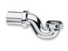 siphon baignoire retro laiton horizontal chrome
