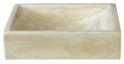 vasque en pierre rectangulaire 40/30/10 cm sable