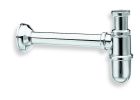 siphon bouteille pour lavabo chrome