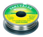 Pour assemblage canalisations sanitaires (eau potable) - 97 % d etain - 3% cuivre (sans plomb) - sans ame decapante - 80 g - Ø 2 mm