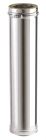 Tuyau inox isole pour foyers ouvers, fermes, inserts, poeles diam. 185/125 mm - long. 1m