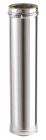 Tuyau inox isole pour foyers ouvers, fermes, inserts, poeles diam. 185/125 mm - long. 1,25m