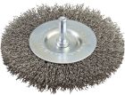 BROSSE CIRCULAIRE SUR TIGE 6MM D.50 FILS ONDULES INOX