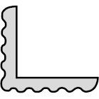 Angle brosse Sapin de Pays sans nœud brun taupe - long. 2500 mm x larg. 27,5 mm x ep. 27,5 mm