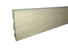 Plinthe replaque MDF blanc cache fils - long. 2400 mm x larg. 80 mm x ep. 14 mm