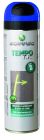 Traceur de chantier melange complexe d huiles minerales et d'argiles TEMPO TP multi supports temporaire fluorescent bleu fluo 500 mL