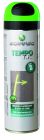 Traceur de chantier melange complexe d huiles minerales et d'argiles TEMPO TP multi supports temporaire fluorescent vert fluo 500 mL