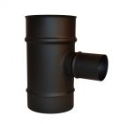 TE 90° PIQUAGE PRISE D'AIR Ø60 NOIR APOLLO PELLETS Ø80/125