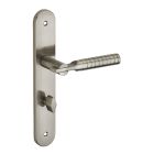 Ensemble poignee de porte Diane aluminium 195 mm a condamnation