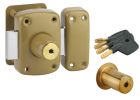 Verrou de haute securite double cylindre 45mm 4 cles a pompe