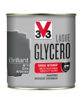 Peinture Laque glycero brillant gris acier - pot de 0,5L