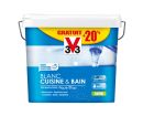 Peinture interieure monocouche Blanc Cuisine & Bain satin - seau de 6L