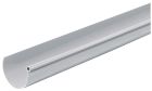 Gouttiere PVC gris demi ronde developpe T25 - long. 4m