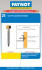 Vis panne acier autoperceuse Tetalu H13 Jaune Sahara RAL 1015 - long. 75mm x diam. 6,3mm - Blister de 25