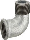 coude fer galva petit rayon male - femelle MF.26x34 lien 1 piece