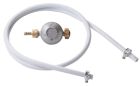 kit detendeur butane avec tetine 1.3 kg/h - 28 mbar 1.50 m + tuyau caoutchouc 1.50 m coque 1 piece