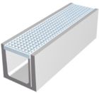 Caniveau de garage beton CP200 - long. 1m x larg. 320mm x haut. 30 mm - classe B125