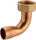 raccord fer/cuivre 2 pieces coude ecrou prisonnier Ø22 F.26x34 lien 1 piece
