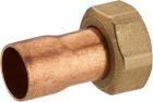 raccord fer/cuivre 2 pieces droit ecrou prisonnier Ø12 F.15x21 coque 1 piece