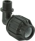 raccord plastique pour tuyau polyethylene coude male Ø20 M.15x21 vrac etiquete 1 piece