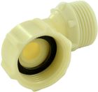 raccord pour flexible alimentation machine a laver coude male femelle a ecrou mobile F.20X27 M.20X27 sachet 1 piece