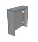 Kit Toilet Box avec champs et ancrages - 130 x 100 cm