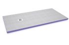 Receveur de douche polystyrene extrude carre JACKOBOARD AQUA DECENTRE violet et gris rectangle - long. 180cm x larg. 90cm