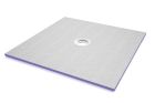 Receveur de douche polystyrene extrude carre JACKOBOARD AQUA FLAT violet et gris rectangle - long. 120cm x larg. 90cm