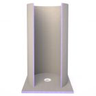 Cloison (sans siphon, ni receveur) Jackoboard Aqua Circle, 215x300 cm x 50 mm