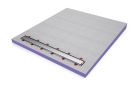 Receveur lineaire polystyrene extrude carre JACKOBOARD AQUA LINE PRO violet et gris rectangle - long. 120cm x larg. 90cm