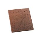 Tuile et demie terre cuite Plate 17x27 Rustique - long. 26,8 cm x larg. 25 cm