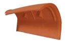 Tuile de rive droite terre cuite Mediane Emporda - long. 45,3 cm x larg. 18,5 cm