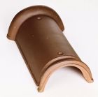 Faitiere ardoisee a emboitement universelle terre cuite Vieilli masse - long. 44,5 cm