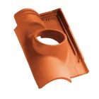 Rive individuelle gauche terre cuite Panne S Ardoise - long. 34,2 cm x larg. 10,8 cm