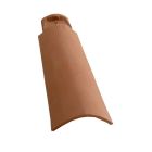 Demi tuile terre cuite Canal S Saintonge - long. 48 cm
