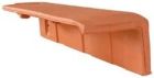 Demi tuile de rive a rabat droite terre cuite HP10 Argentique - long. 46,3 cm