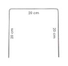 Agrafes de fixation metalliques biseautees 200X200X200