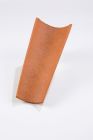 Tuile terre cuite Canal S Rouge - long. 49 cm x larg. 28 cm
