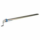 Baguetteuse 2 m Alu 3 corps livree avec baguette Ø 13 mm