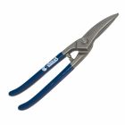 Cisaille universelle droite 260 mm 1 lame large + 1 etroite Capacites de coupe : Inox 0,8 mm, Acier 1,2 mm, Cuivre 1,5 mm, Alu 1,5 mm, Zinc 0,8 mm