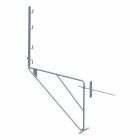 Console de façade 1,50m mur 0,85m avec traversee de mur amovible de 1m